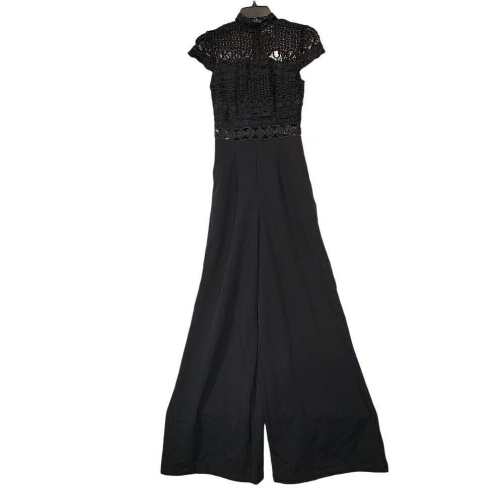 Women's Love x Design Black Lacy Bodice‎ Jumpsuit Size XS